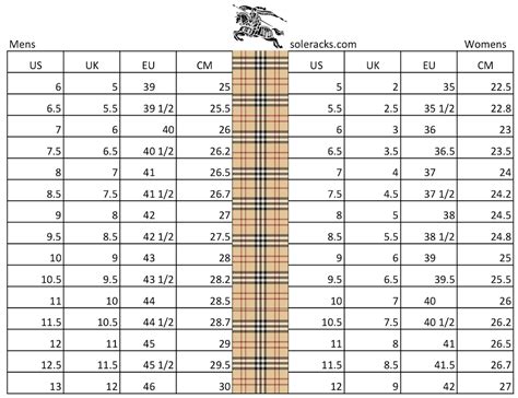 burberry shoes size 42|Burberry size chart us.